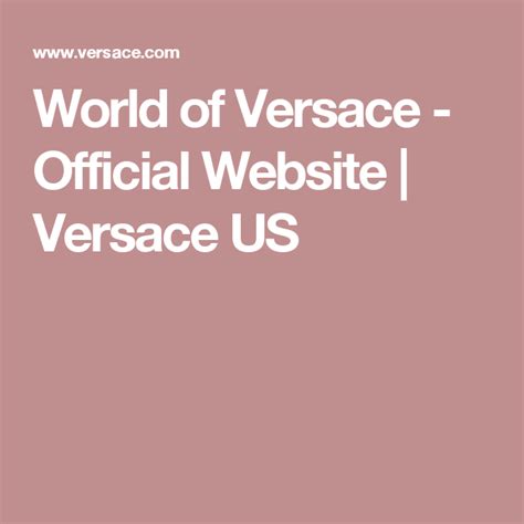 gruppo versace contatti|versace site official.